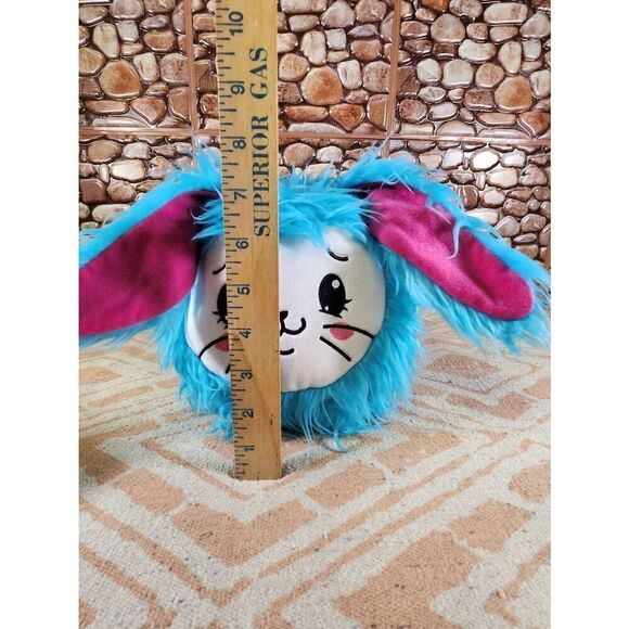 Pikmi Pops Surprise Blue Fluffy Bunny Rabbit Plush Toy #A97 - Picture 3 of 9